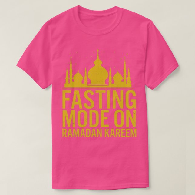 Camiseta Ramadan Fasting Fashion Sobre Felizes Muçulmanos R (Frente do Design)