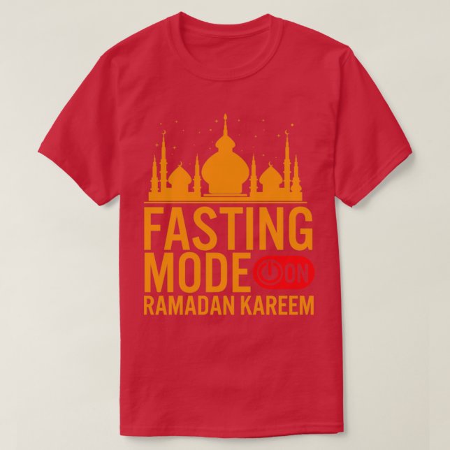 Camiseta Ramadan Fasting Fashion Sobre Felizes Muçulmanos R (Frente do Design)