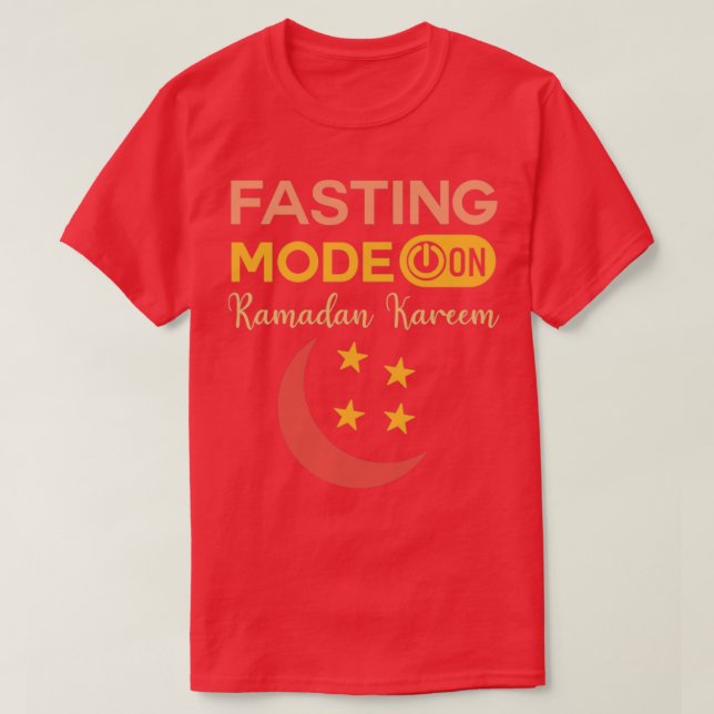 Camiseta Ramadan Fasting Fashion Sobre Felizes Muçulmanos R (Frente do Design)