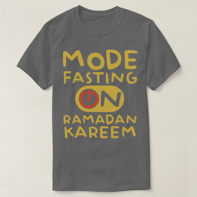 Camiseta Ramadan Fasting Fashion Sobre Felizes Muçulmanos R (Frente do Design)