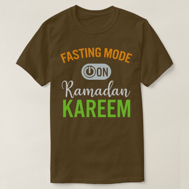 Camiseta Ramadan Fasting Fashion Sobre Felizes Muçulmanos R (Frente do Design)