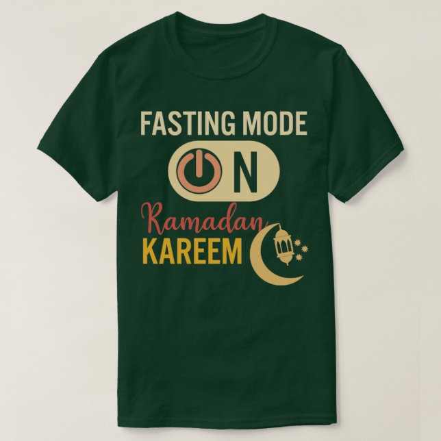 Camiseta Ramadan Fasting Fashion Sobre Felizes Muçulmanos R (Frente do Design)