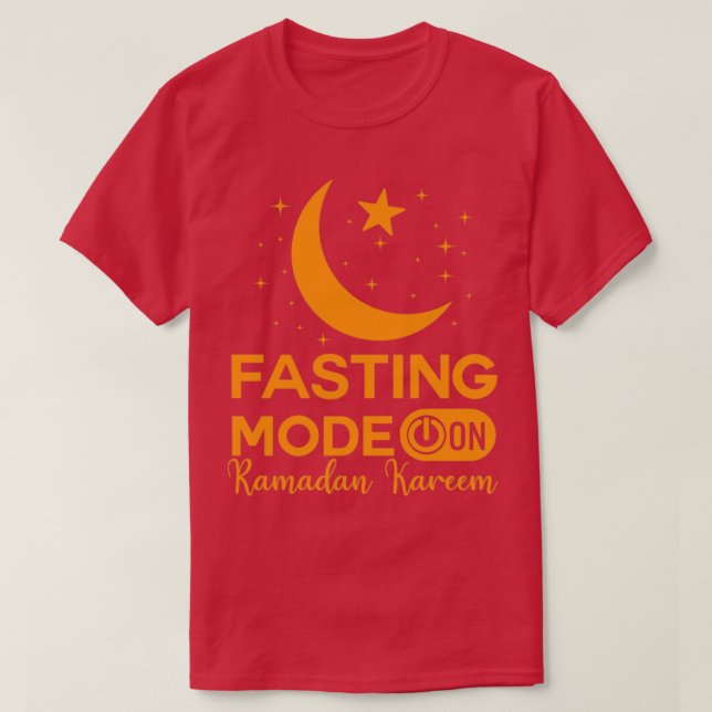 Camiseta Ramadan Fasting Fashion Sobre Felizes Muçulmanos R (Frente do Design)