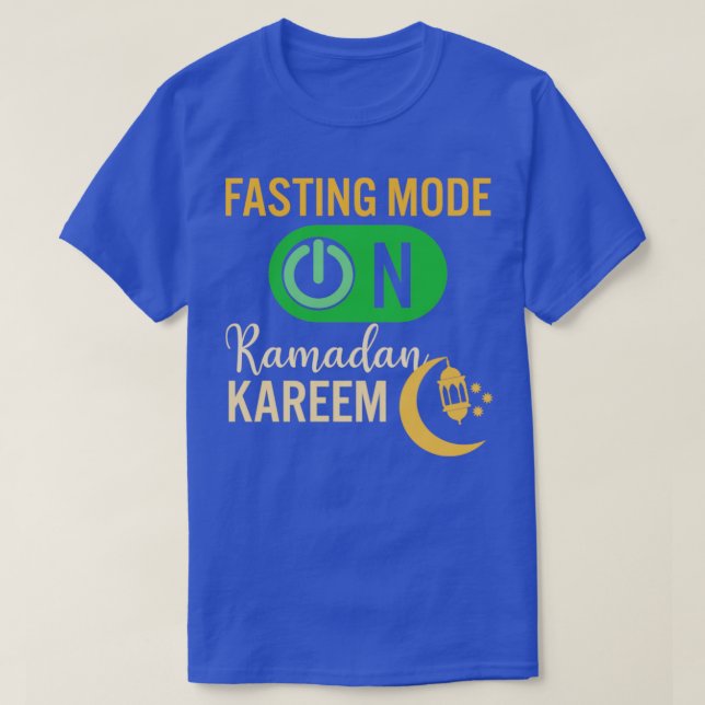 Camiseta Ramadan Fasting Fashion Sobre Felizes Muçulmanos R (Frente do Design)
