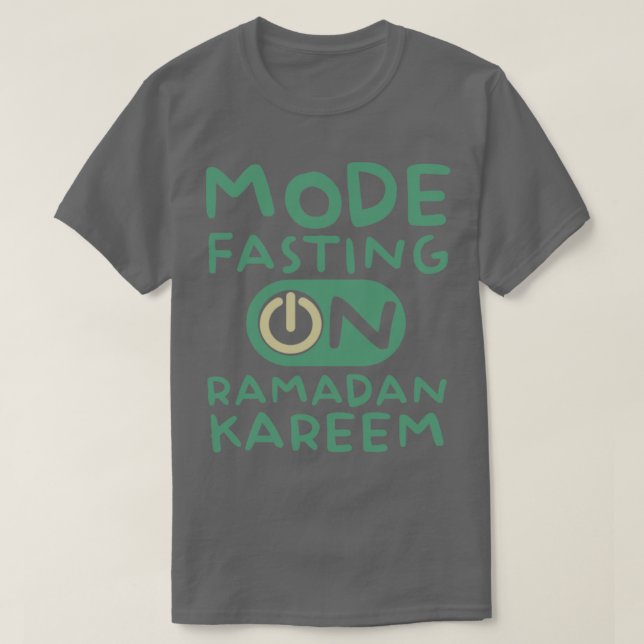Camiseta Ramadan Fasting Fashion Sobre Felizes Muçulmanos R (Frente do Design)