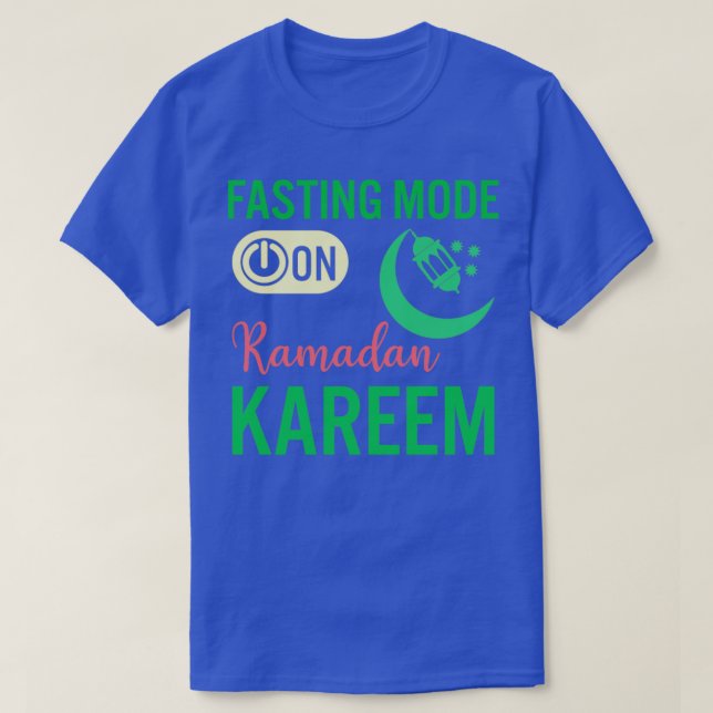 Camiseta Ramadan Fasting Fashion Sobre Felizes Muçulmanos R (Frente do Design)