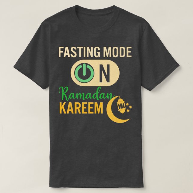 Camiseta Ramadan Fasting Fashion Sobre Felizes Muçulmanos R (Frente do Design)