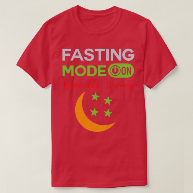 Camiseta Ramadan Fasting Fashion Sobre Felizes Muçulmanos R (Frente do Design)