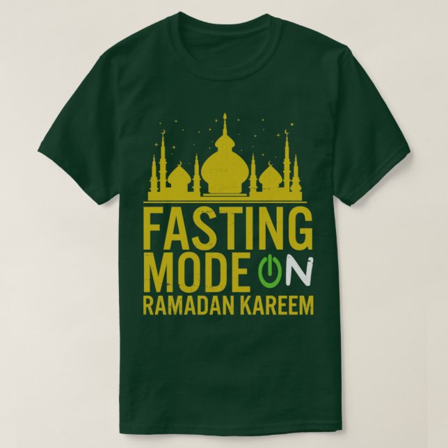 Camiseta Ramadan Fasting Fashion Sobre Felizes Muçulmanos R (Frente do Design)