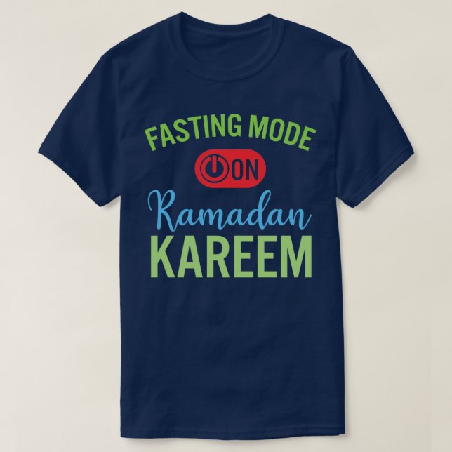 Camiseta Ramadan Fasting Fashion Sobre Felizes Muçulmanos R (Frente do Design)