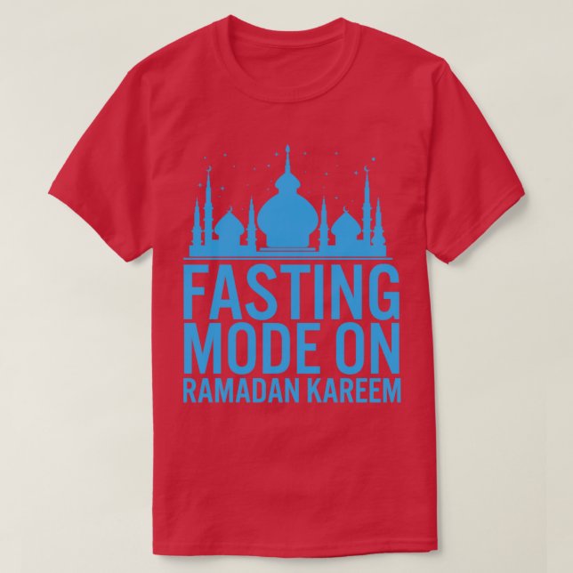 Camiseta Ramadan Fasting Fashion Sobre Felizes Muçulmanos R (Frente do Design)
