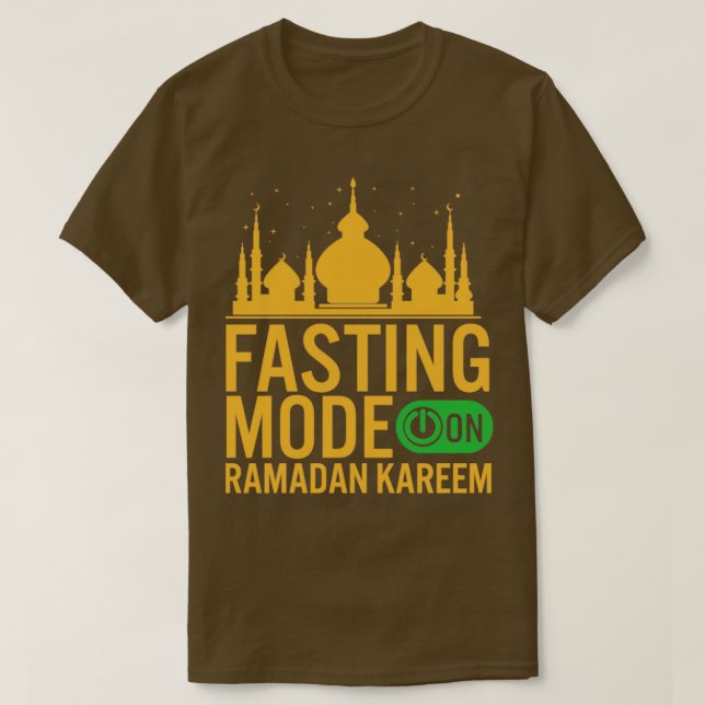 Camiseta Ramadan Fasting Fashion Sobre Felizes Muçulmanos R (Frente do Design)