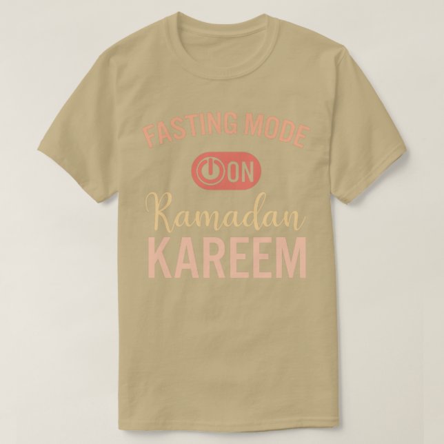 Camiseta Ramadan Fasting Fashion Sobre Felizes Muçulmanos R (Frente do Design)
