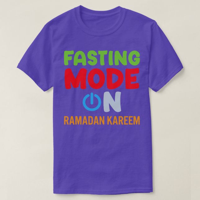 Camiseta Ramadan Fasting Fashion Sobre Felizes Muçulmanos R (Frente do Design)