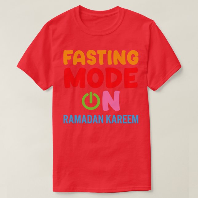 Camiseta Ramadan Fasting Fashion Sobre Felizes Muçulmanos R (Frente do Design)