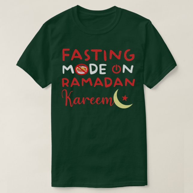 Camiseta Ramadan Fasting Fashion Sobre Felizes Muçulmanos R (Frente do Design)