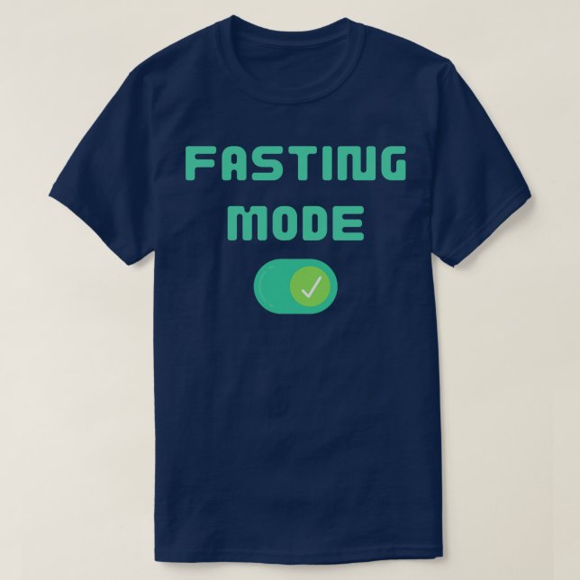 Camiseta Ramadan Fasting Mode Em Presente Islâmico (Frente do Design)