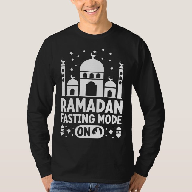 Camiseta Ramadan Fasting Mode On Allah Religion Koran Islam (Frente)