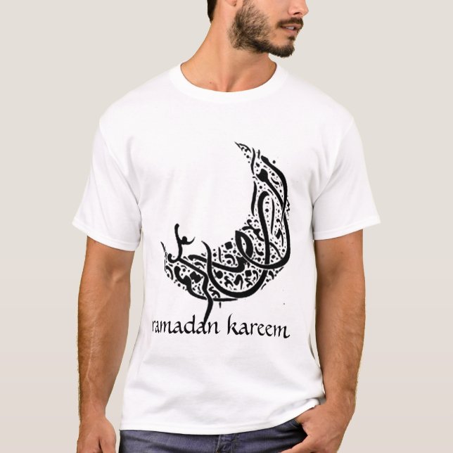 Camiseta Ramadan Kareem (cores claras) (Frente)
