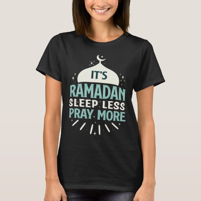 Camiseta Ramadan Kareem Fasting  For Muslim Islamic  Idea (Frente)