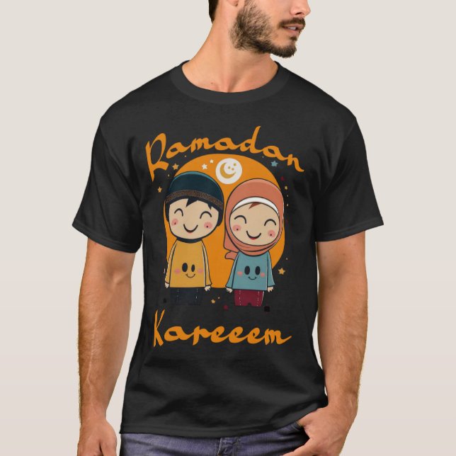 Camiseta Ramadan Kareem Happy Ramadan Muslims Holy Month Fa (Frente)
