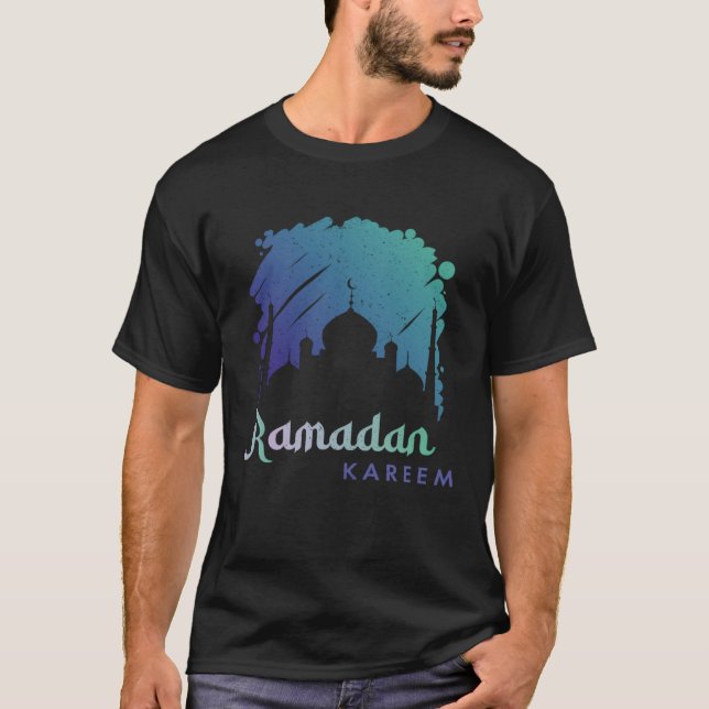 Camiseta Ramadan Kareem Mubarak Muslim Muslim month of fast (Frente)