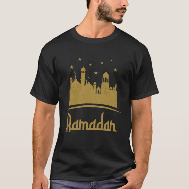Camiseta Ramadan Kareem Mubarak Muslim Muslim month of fast (Frente)