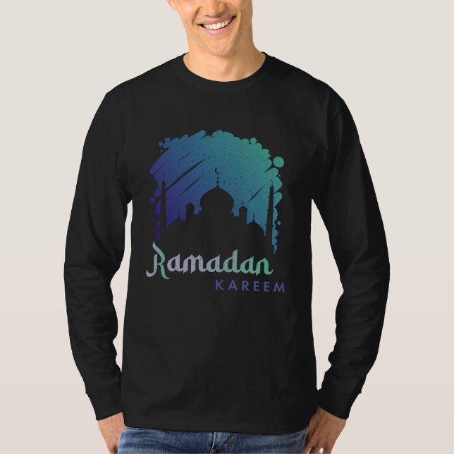 Camiseta Ramadan Kareem Mubarak Muslim Muslim month of fast (Frente)