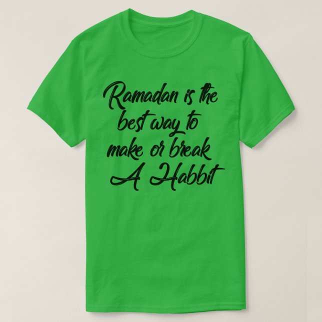 Camiseta Ramadan kareem mubarak prendendo o presente (Frente do Design)