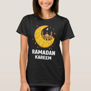 Camiseta Ramadan Kareem Para Crianças Muçulmanas Que Mordem