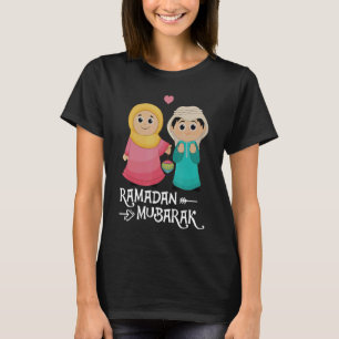 Camiseta Ramadan Kareem Santo Mês Hijab Girl Ramadan Fasti
