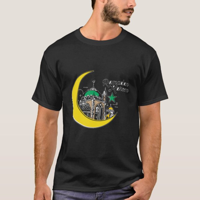 Camiseta Ramadan Kareem - T-shirt de festa islâmica (Frente)