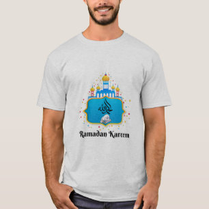 Camiseta Ramadan Karemm Em Árabe E Eid Mubarak