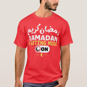 Camiseta Ramadan Karim Trendy Fasting Mode No Ramadã Legal