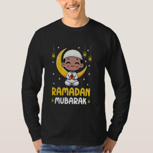 Camiseta Ramadan Mubarak Para Meninos Feliz Mês de