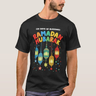 Camiseta Ramadão Mubarak 30 Dias de Bênção Islâmico