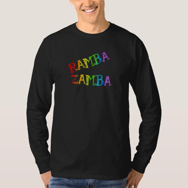 Camiseta Ramba Zamba  words that almost nobody knows more a (Frente)