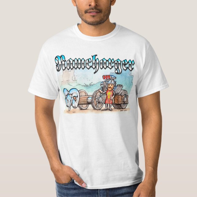 Camiseta Ramcharger - desenhos animados medievais do cerco (Frente)