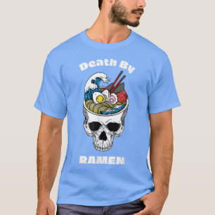 Camiseta Ramen Addicto Comida Japonês Oferece Anime Skull B