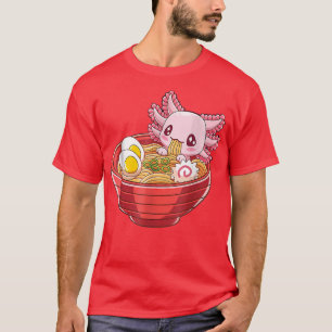Camiseta Ramen Aolotl Kawaii Anime Comida Japonesa Garotas-