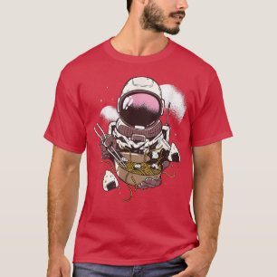 Camiseta Ramen Astronaut Vintage Kawaii Otaku Japanese Nood