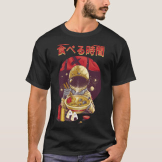 Camiseta Ramen Astronaut Vintage Kawaii Otaku Nood Japonês