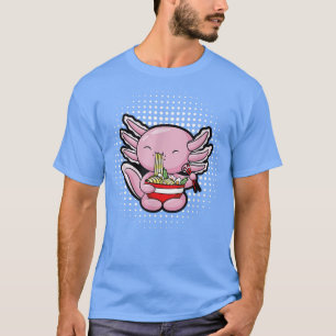 Camiseta Ramen Axolotl Cute Anime kawaii Axolotl