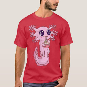 Camiseta Ramen Axolotl Kawaii Anime Comida Japonês Adolesce