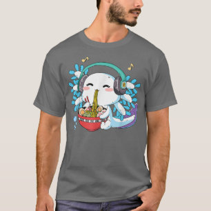 Camiseta Ramen Axolotl Kawaii Anime Comidas Japoneses Menin