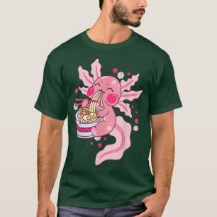 Camiseta Ramen Axolotl Kawaii Cute Anime Otaku Ram Japonês