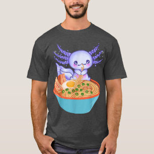 Camiseta Ramen Axolotl Kawaii Japonês Animadoras Adolescent