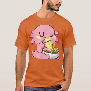 Camiseta Ramen Axolotls Japanese Kawaii Anime 