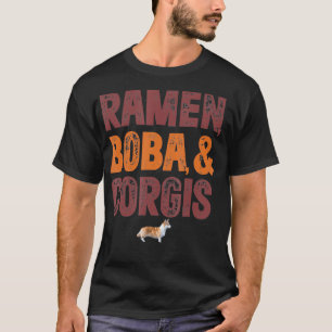Camiseta Ramen Boba E Corgi