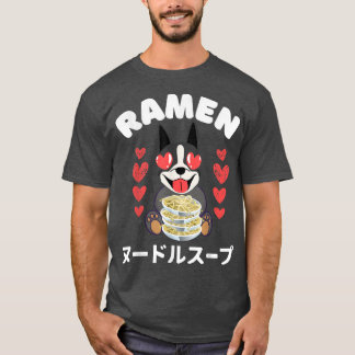 Camiseta Ramen Boston Terrier 